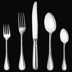 La Trousse Et Ensembles Individuels|Services De Table Et Ménagères*Christofle Ensemble individuel (5 pièces) en argent massif