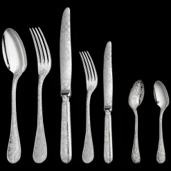 Services De Table Et Ménagères*Christofle Ensemble pour 6 personnes (36 pièces) en argent massif avec boîte de rangement