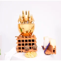 Écrins De Couverts*Christofle Ensemble pour 6 personnes (24 pièces) avec écrin en Or 24 carats
