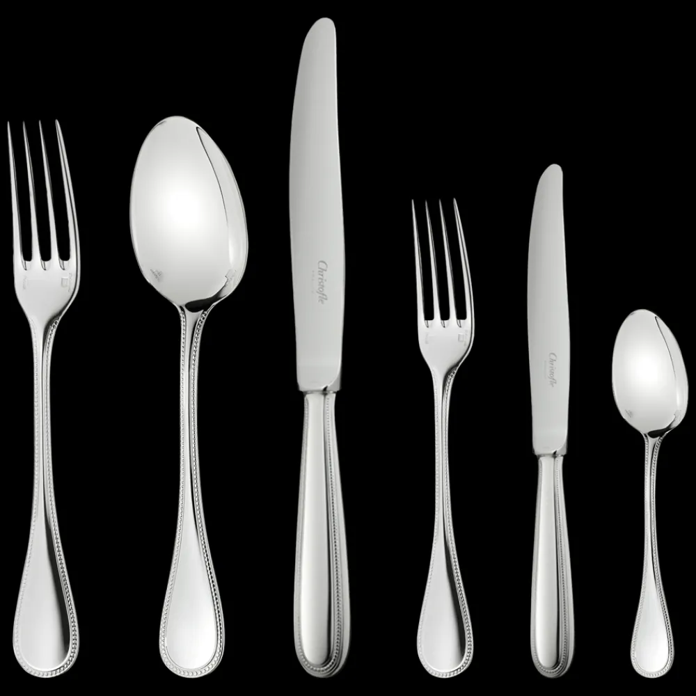 Services De Table Et Ménagères*Christofle Ensemble pour 6 personnes (36 pièces) en métal argenté avec boîte de rangement