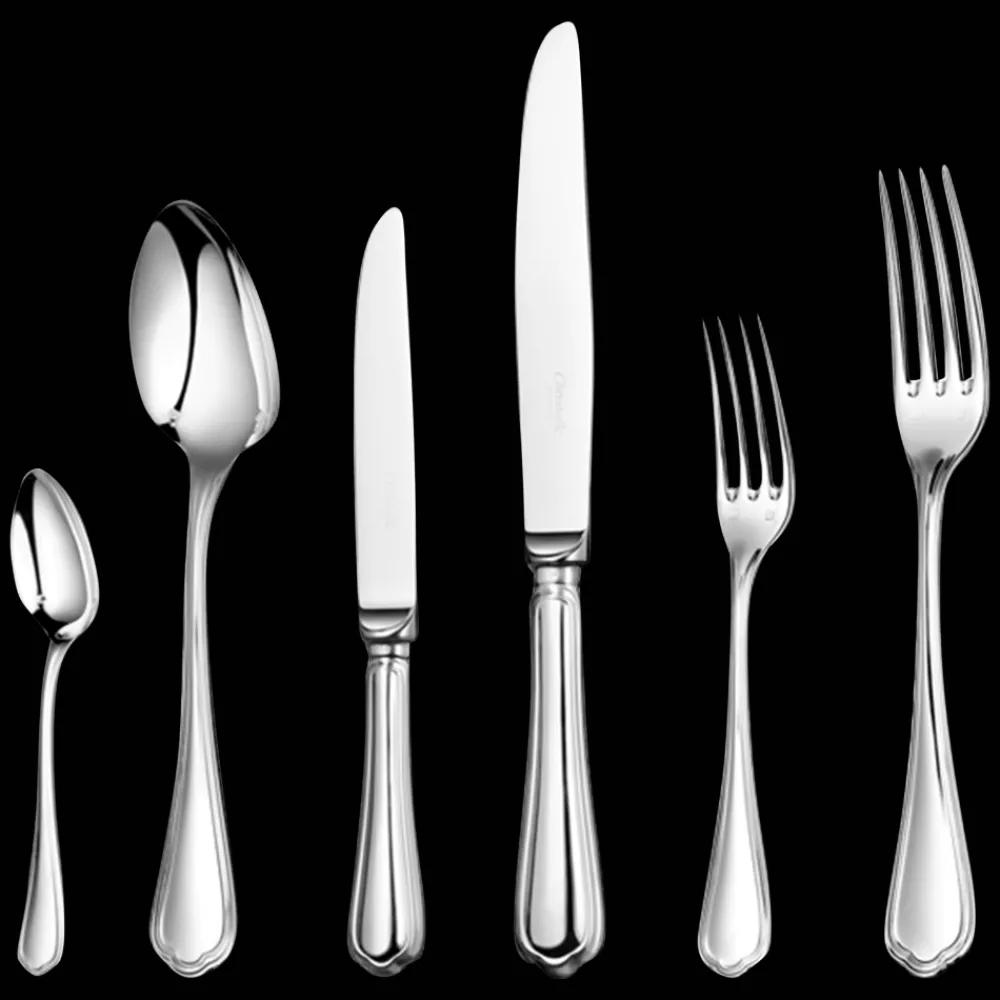 Services De Table Et Ménagères*Christofle Ensemble pour 6 personnes (36 pièces) en métal argenté avec boîte de rangement