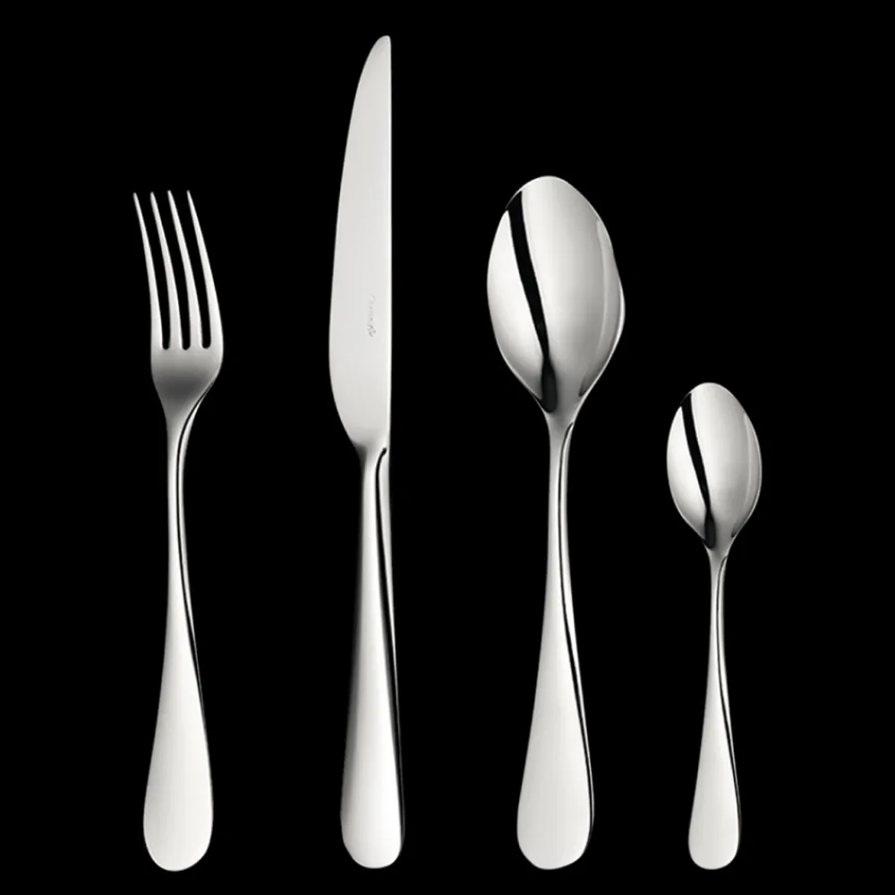 Services De Table Et Ménagères*Christofle Ensemble pour 6 personnes (24 pièces) en acier avec boîte de rangement