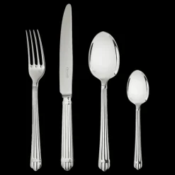 Services De Table Et Ménagères*Christofle Ensemble pour 6 personnes (24 pièces) en métal argenté avec boîte rangement