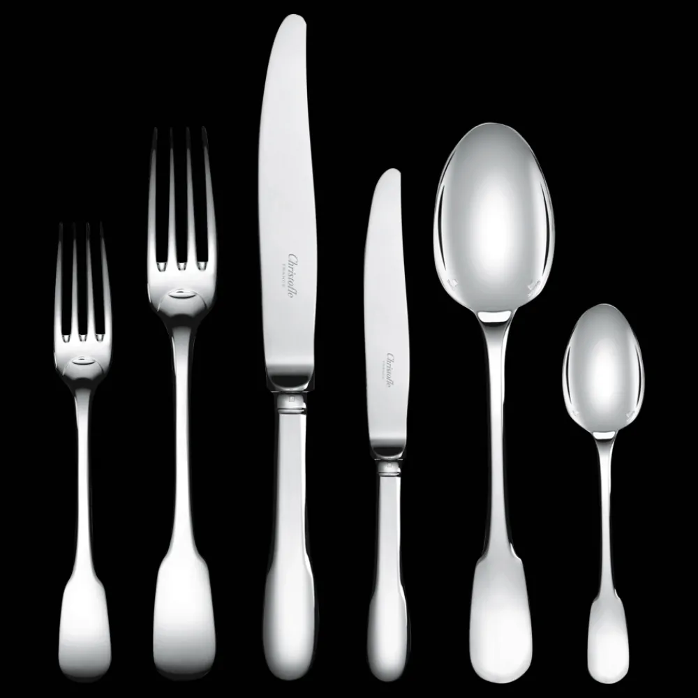 Services De Table Et Ménagères*Christofle Ensemble pour 12 personnes (110 pièces) en métal argenté avec coffre
