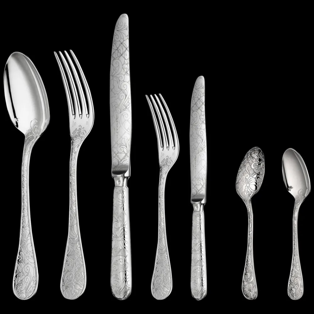 Services De Table Et Ménagères*Christofle Ensemble pour 6 personnes (36 pièces) en métal argenté avec boîte de rangement