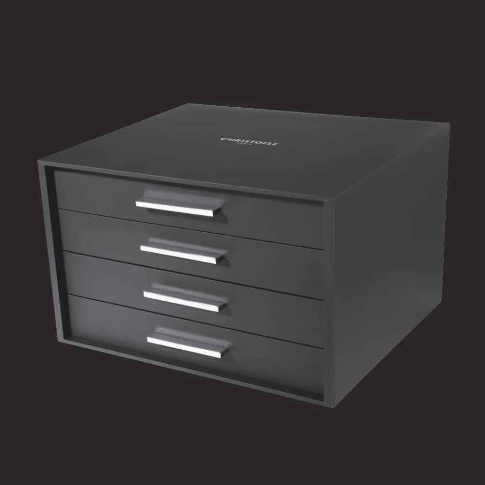 Services De Table Et Ménagères*Christofle Ensemble pour 12 personnes (110 pièces) en métal argenté avec coffre