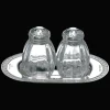 Accessoires De Table*Christofle Ensemble salière et poivrier en argent massif