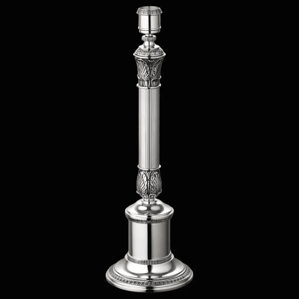 Bougeoirs Et Photophores*Christofle Flambeau 1 lumière en métal argenté