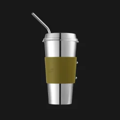 Cadeaux Thé Et Café|Accessoires Thé Et Café*Christofle Gobelet isotherme en acier - manchette vert impérial