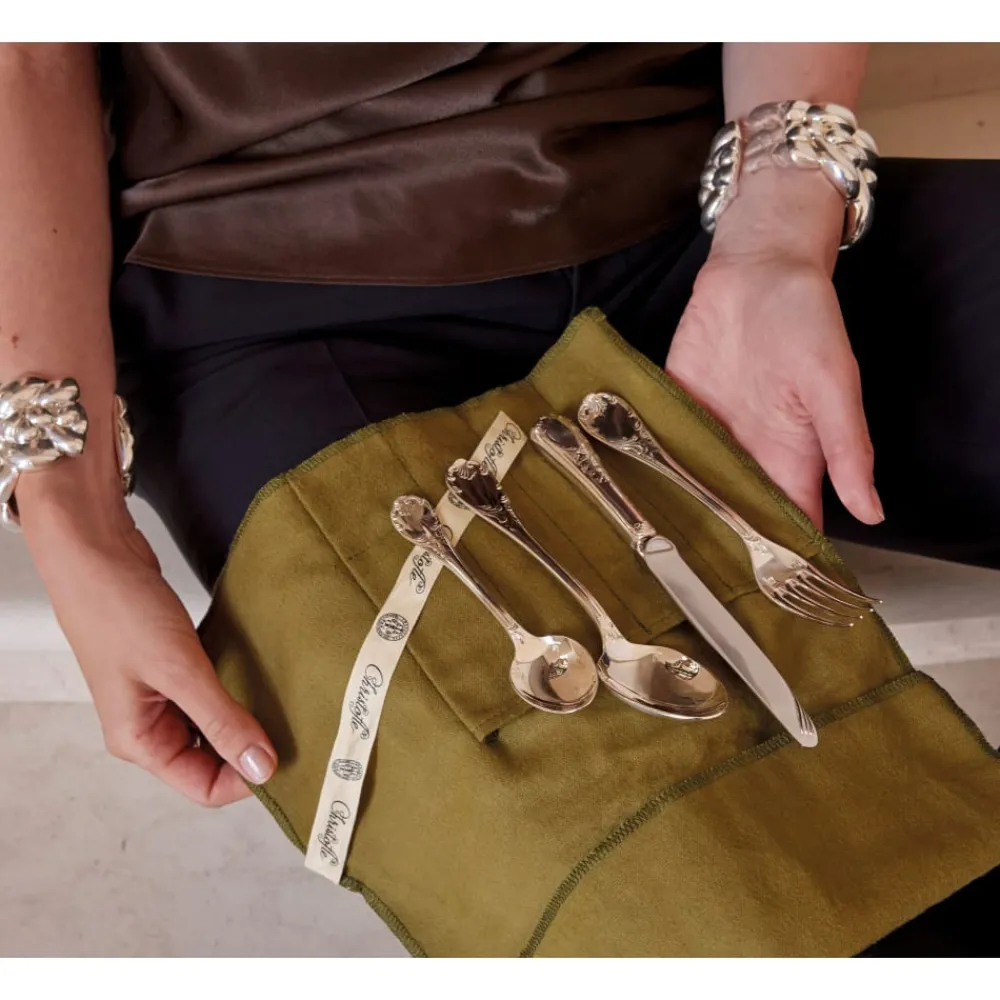 La Trousse Et Ensembles Individuels|Services De Table Et Ménagères*Christofle La Trousse - 4 couverts taille intermédiaire en Métal Argenté