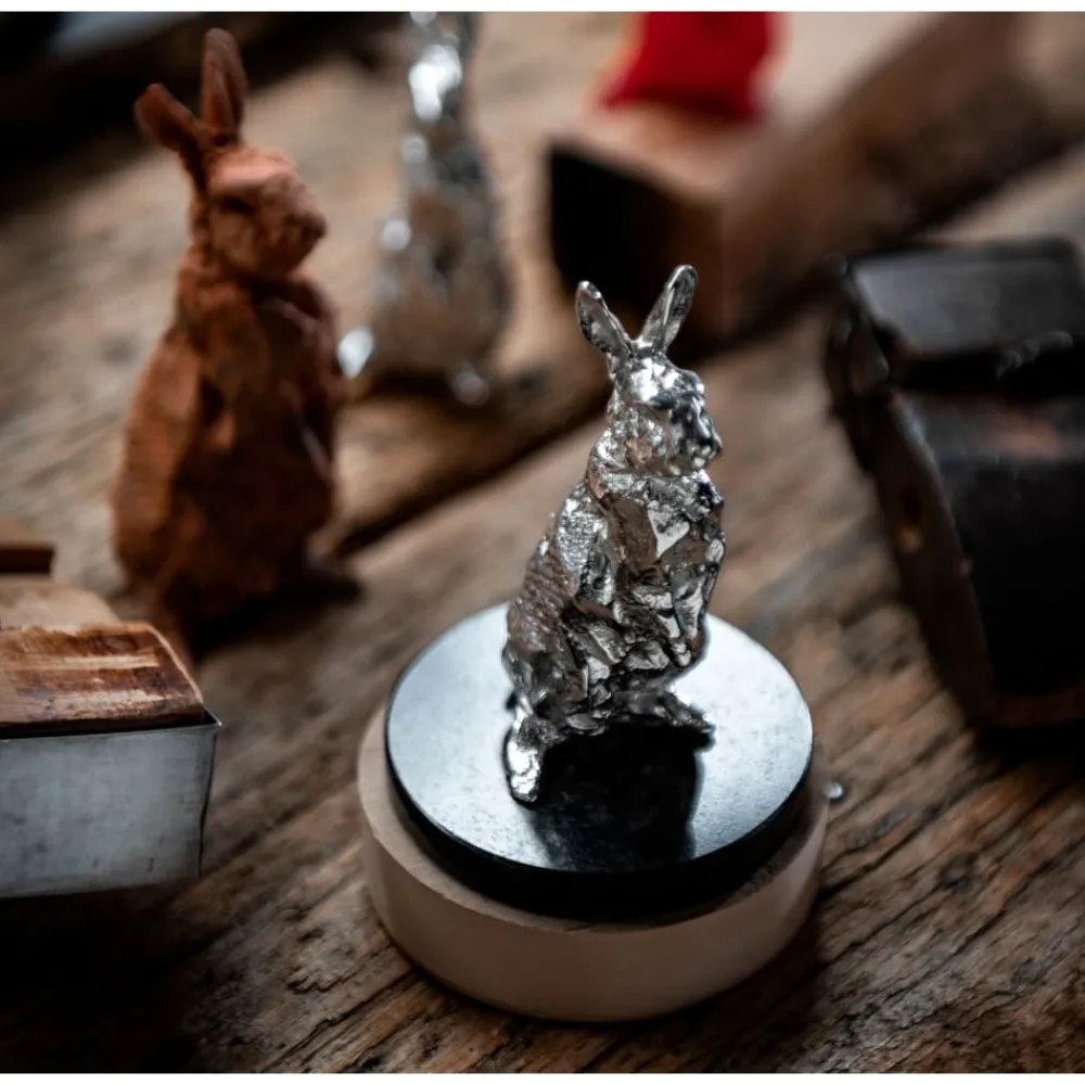 Haute Orfèvrerie*Christofle Lapin Debout Argent Massif - Haute Orfèvrerie