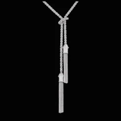 Colliers Et Pendentifs Femme*Christofle Long Sautoir à Nouer - Ceinture en argent massif