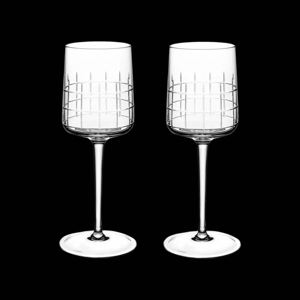 Verres En Cristal|Verres En Cristal*Christofle Lot de 2 verres à eau en cristal