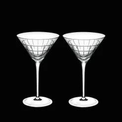 Verres En Cristal|Verres En Cristal*Christofle Lot de 2 verres à martini en cristal