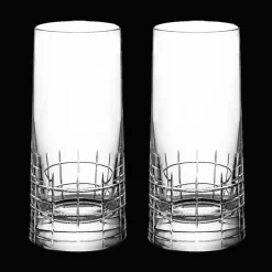Verres En Cristal*Christofle Lot de 2 verres à orangeade en cristal