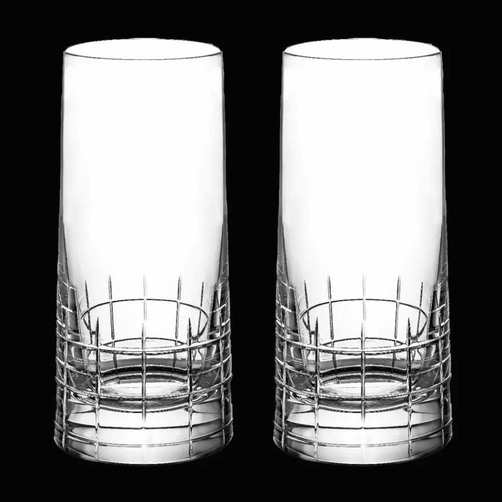 Verres En Cristal*Christofle Lot de 2 verres à orangeade en cristal
