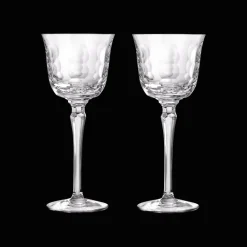 Cadeaux Oenologie|Verres En Cristal*Christofle Lot de 2 verres à vin blanc en cristal
