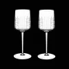 Cadeaux Oenologie|Verres En Cristal*Christofle Lot de 2 verres à vin rouge en cristal