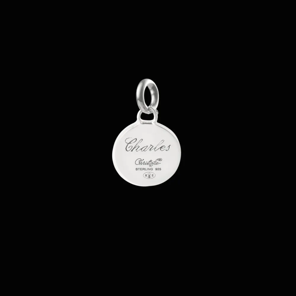 Cadeaux Personnalisables|Cadeaux Pour La Maman*Christofle Médaille en Argent Massif - Ondulations