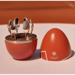 Cadeaux Thé Et Café*Christofle MOOD Coffee - Ensemble 6 cuillères à espresso en métal argenté avec écrin