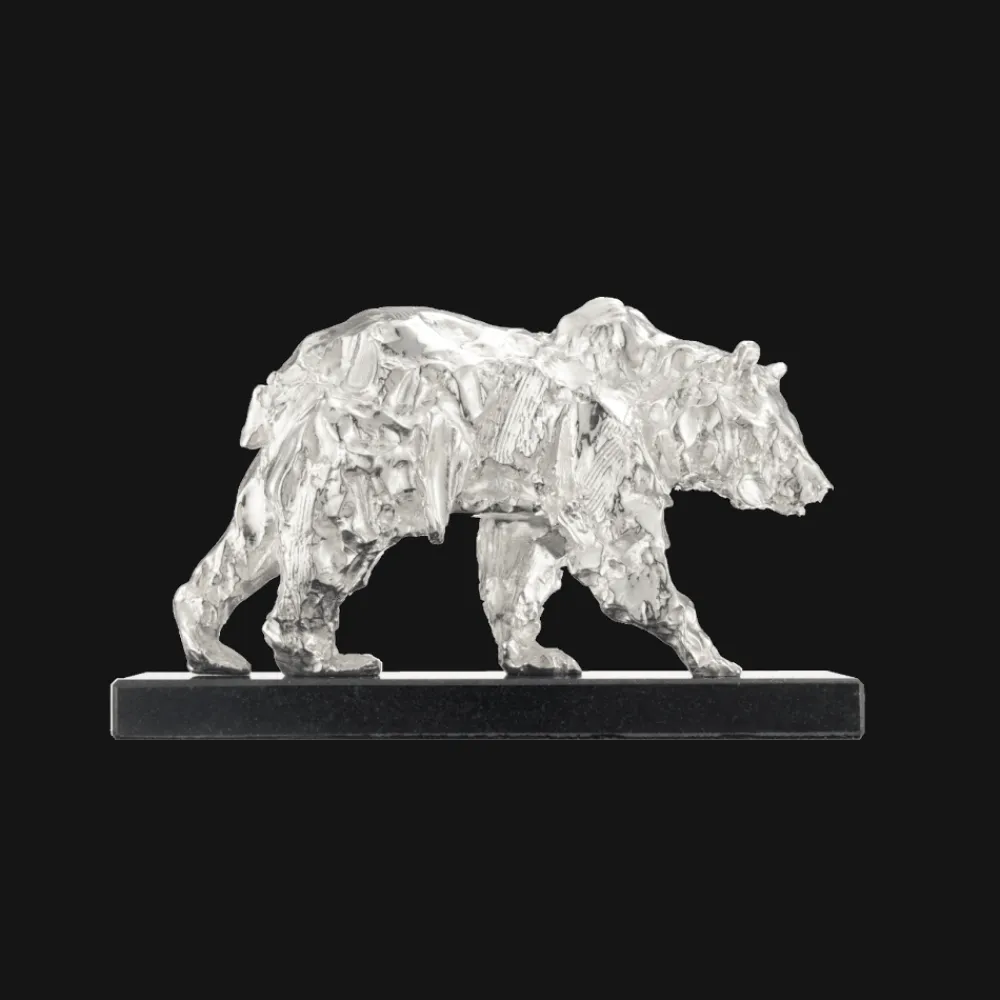 Haute Orfèvrerie*Christofle Ours petit modèle en Argent massif - Haute Orfèvrerie