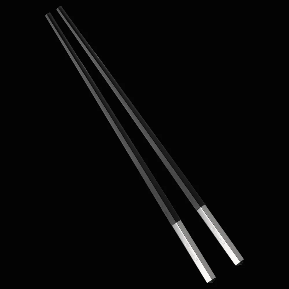 Cadeaux Personnalisables|Services Asiatiques*Christofle Paires de baguettes chinoises noires