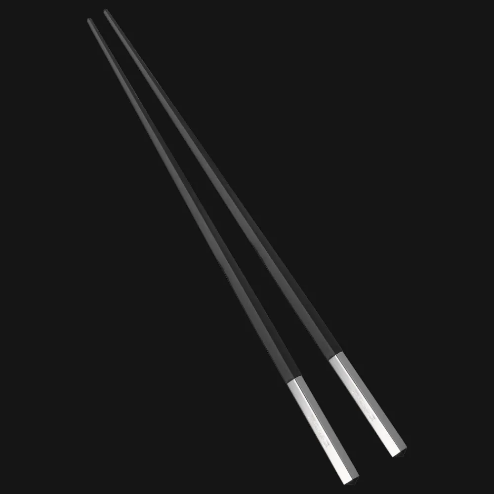 Cadeaux Personnalisables|Services Asiatiques*Christofle Paires de baguettes japonaises noires