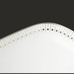 Plats|Assiettes*Christofle Plat à cake 37x16cm en porcelaine finition Platine