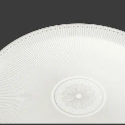 Plats|Assiettes*Christofle Plat à tarte en porcelaine finition Platine