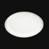 Plats|Assiettes*Christofle Plat ovale 28 cm en porcelaine finition Platine