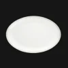 Plats|Assiettes*Christofle Plat ovale 38 cm en porcelaine finition Platine