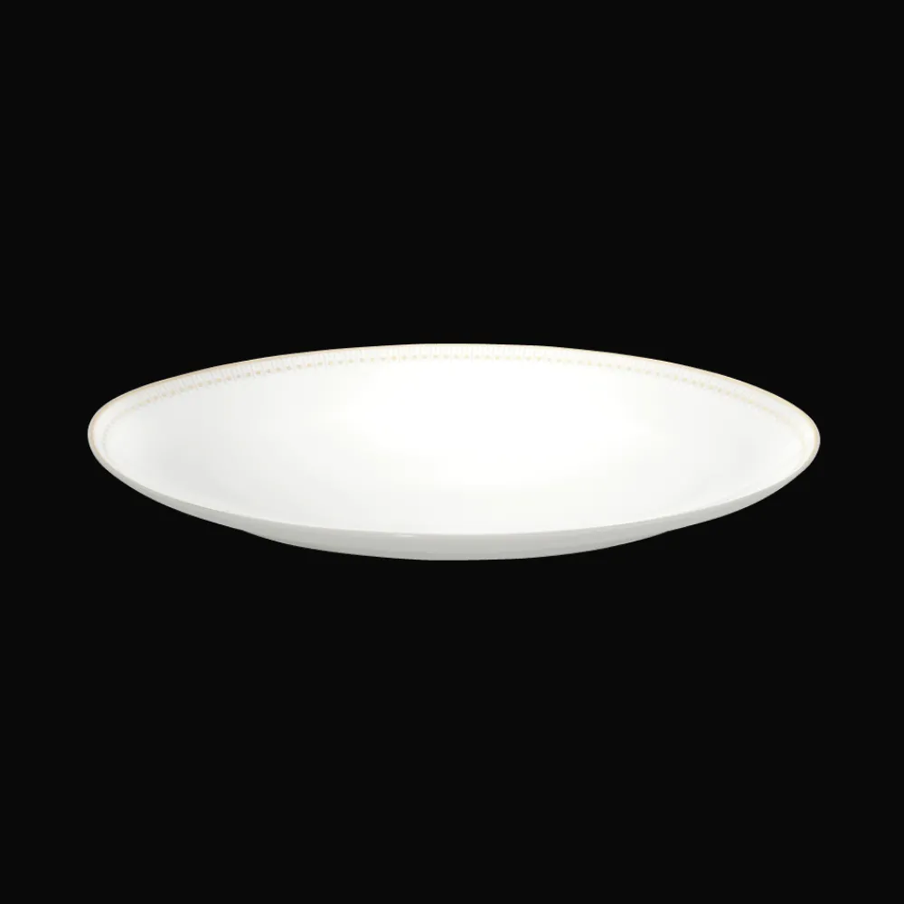 Assiettes*Christofle Plat ovale 38 cm finition Or