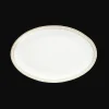 Assiettes*Christofle Plat ovale 28 cm finition Or