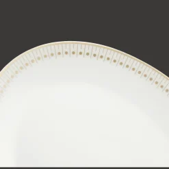 Assiettes*Christofle Plat ovale 28 cm finition Or