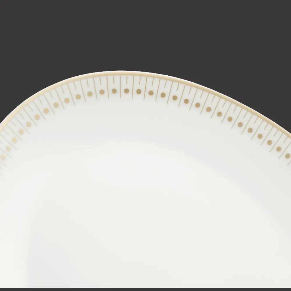 Assiettes*Christofle Plat ovale 28 cm finition Or