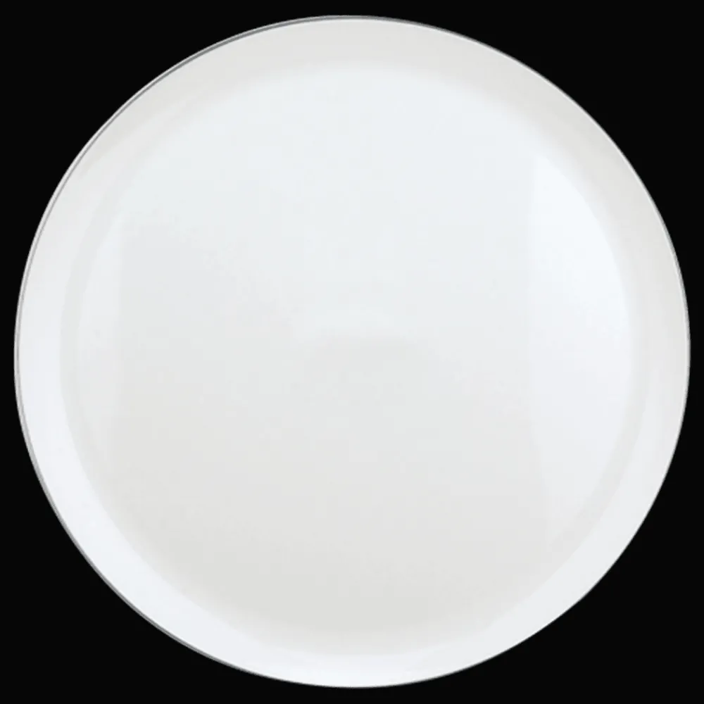 Plats*Christofle Plat rond à tarte en porcelaine finition platine