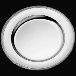 Cadeaux Personnalisables|Plateaux De Service*Christofle Plat rond en métal argenté - 40 cm