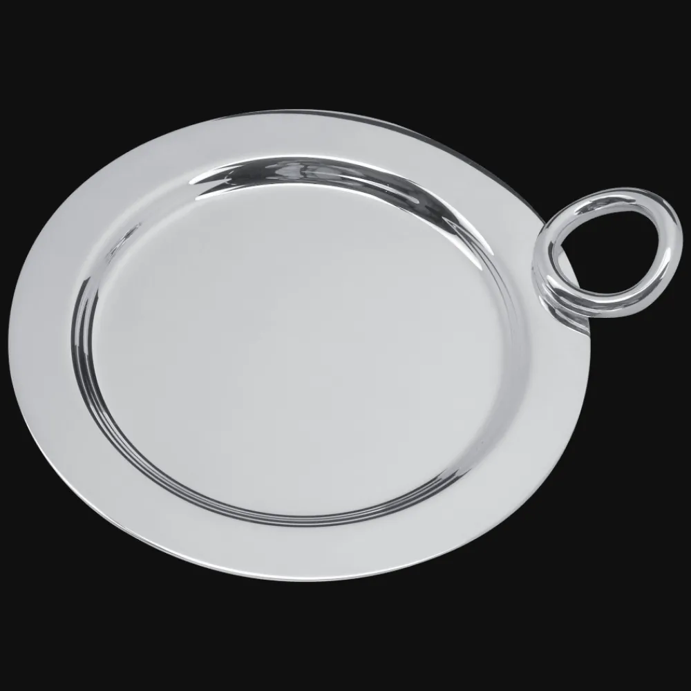 Cadeaux Oenologie|Carafes*Christofle Plateau de carafe en métal argenté
