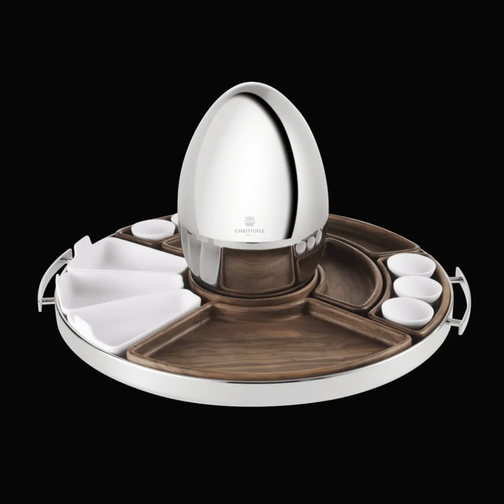 Plateaux De Service|Plateaux De Service*Christofle Plateau Mood Asia en acier