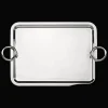 Cadeaux Personnalisables|Plateaux Et Vide-Poches*Christofle Plateau rectangulaire à anses en métal argenté - 43 x 31 cm
