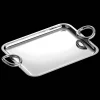 Cadeaux Personnalisables|Plateaux Et Vide-Poches*Christofle Plateau rectangulaire à anses en métal argenté - 20 x 16 cm