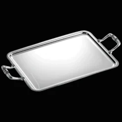 Plateaux Et Vide-Poches|Plateaux De Service*Christofle Plateau rectangulaire à anses - 49 x 39 cm