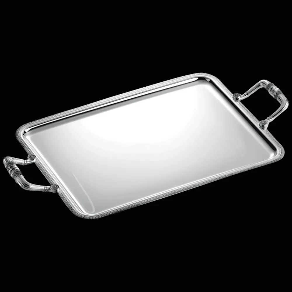 Plateaux Et Vide-Poches|Plateaux De Service*Christofle Plateau rectangulaire à anses - 49 x 39 cm