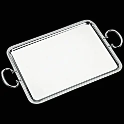 Plateaux Et Vide-Poches|Plateaux De Service*Christofle Plateau rectangulaire à anses en métal argenté - 53 x 42 cm