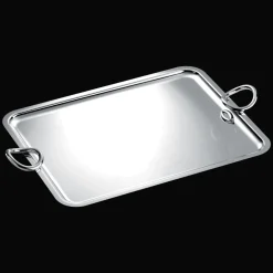 Plateaux Et Vide-Poches|Plateaux De Service*Christofle Plateau rectangulaire à anses en métal argenté - 53 x 42 cm