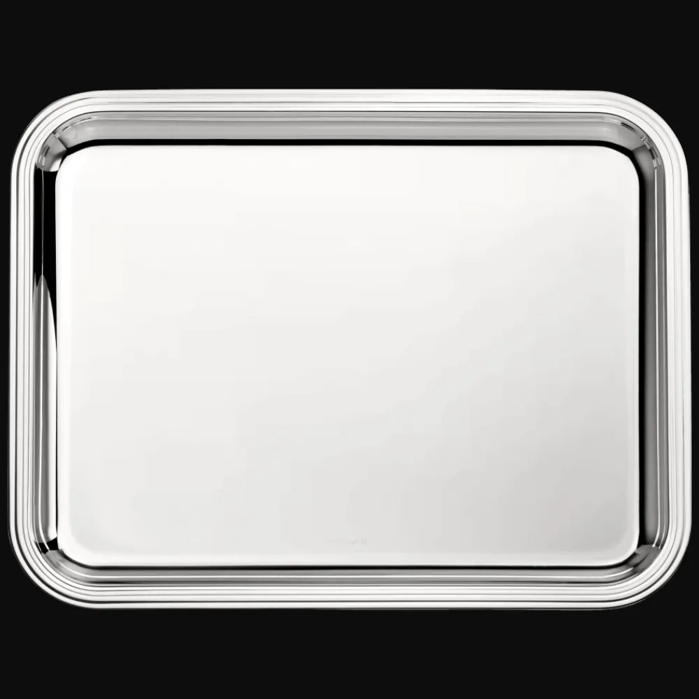 Cadeaux Personnalisables|Plateaux Et Vide-Poches*Christofle Plateau rectangulaire en métal argenté - 36 x 28 cm