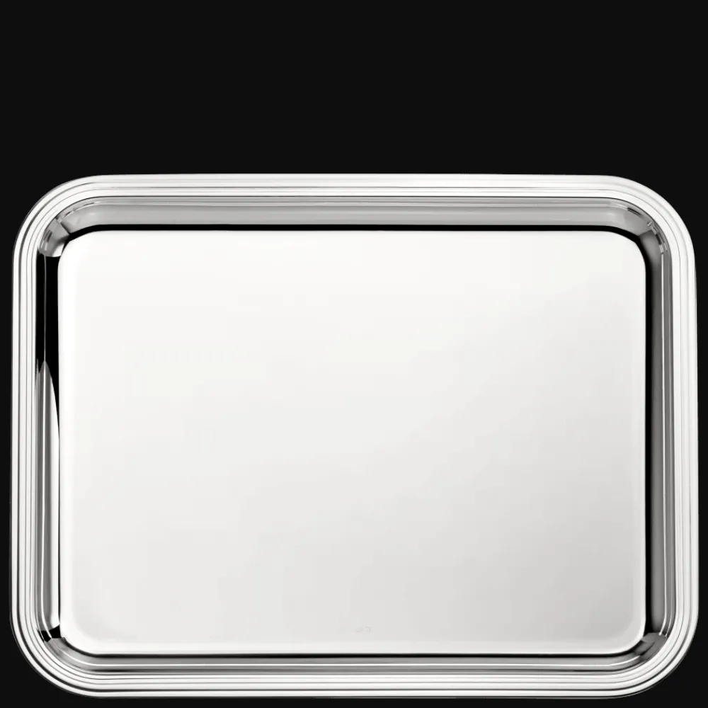 Cadeaux Personnalisables|Plateaux Et Vide-Poches*Christofle Plateau rectangulaire en métal argenté - 36 x 28 cm