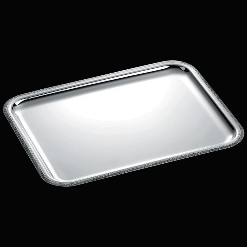 Plateaux Et Vide-Poches|Plateaux De Service*Christofle Plateau rectangulaire en métal argenté - 36 x 28 cm