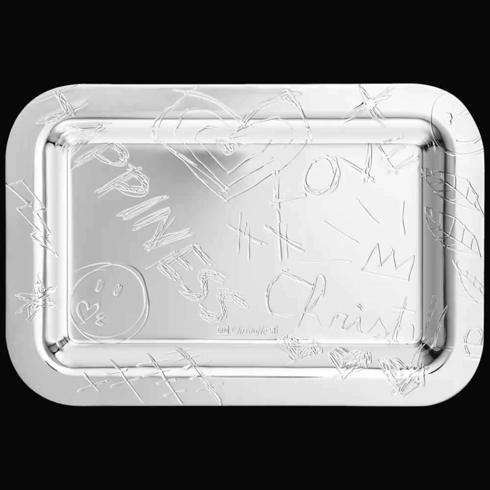 Plateaux Et Vide-Poches|Plateaux De Service*Christofle Plateau rectangulaire en métal argenté - 10 x 15 cm