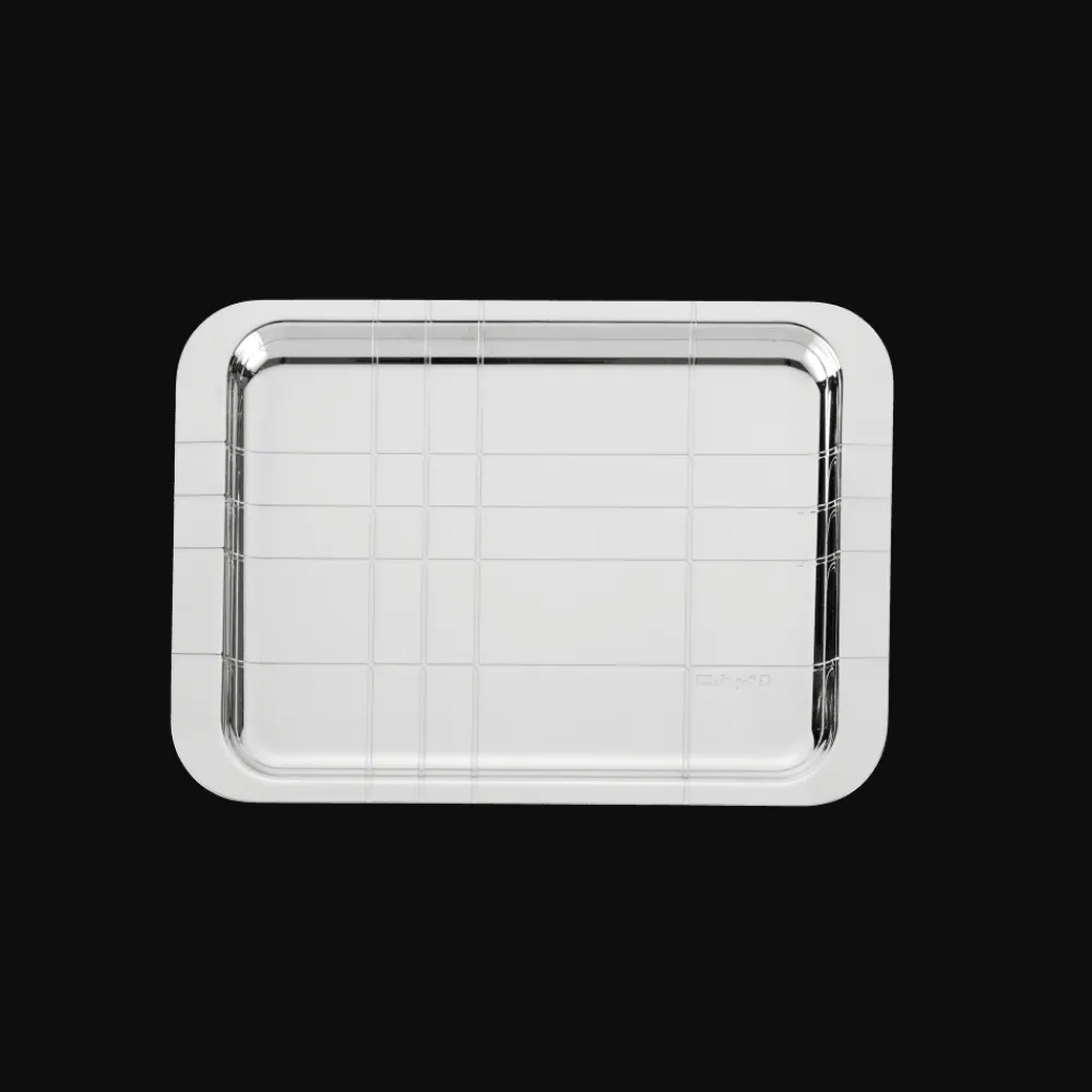 Plateaux Et Vide-Poches|Plateaux De Service*Christofle Plateau rectangulaire en métal argenté - 22 x 16 cm